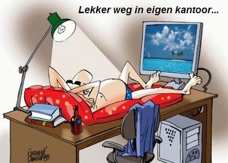 Vakantie op kantoor